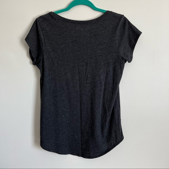 Lucky Brand Tee Love Our Planet Be Kind Tee Soft Graphic T-Shirt Top Grey Medium - Picture 12 of 15